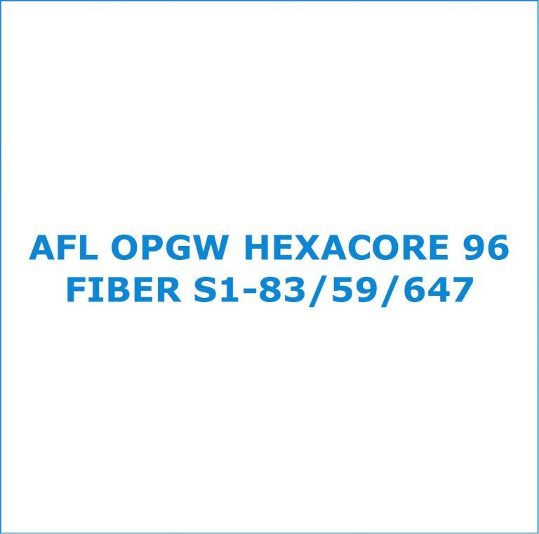 AFL OPGW HEXACORE 96 FIBER S183/59/647 Proyectos de Ingeniería