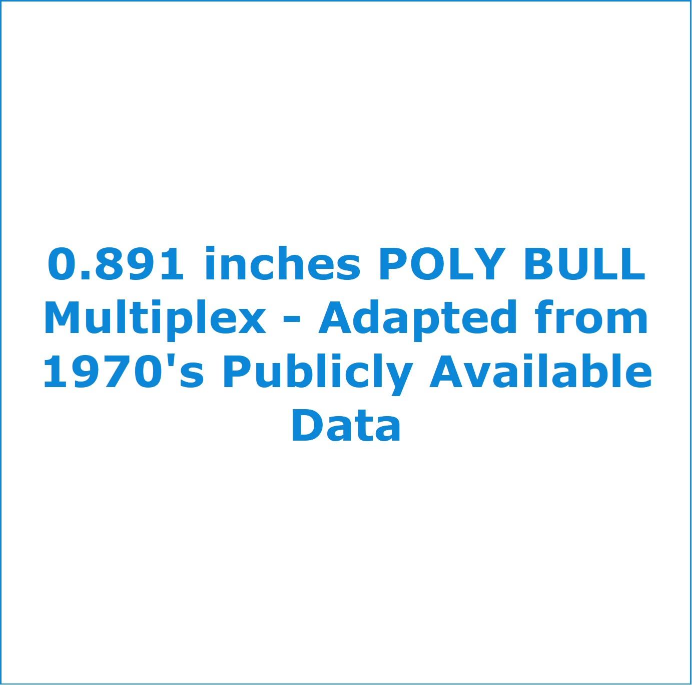 0.891 inches POLY BULL Multiplex | TRLI