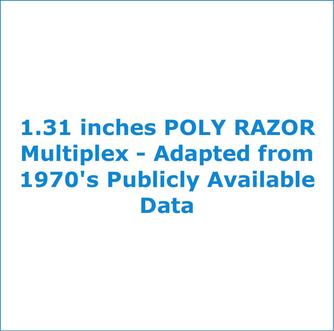 Multiplex Razor 1.31 inches POLY RAZOR Multiplex | TRLI