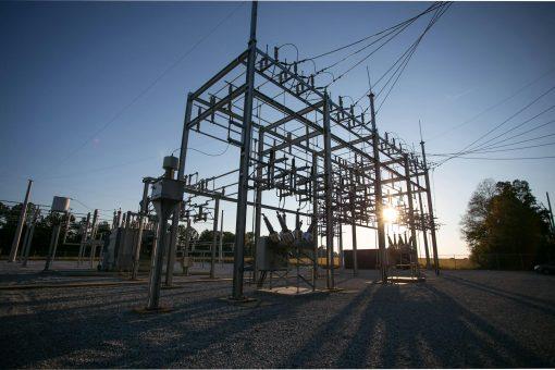 Subestación eléctrica utilizada en proyectos de diseño e ingeniería