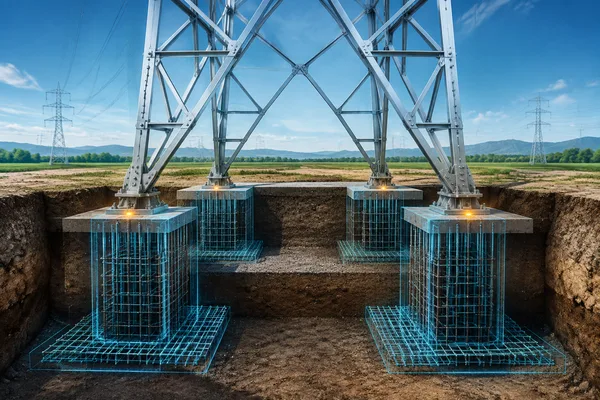 Ilustración conceptual: Estructuras y fundaciones
